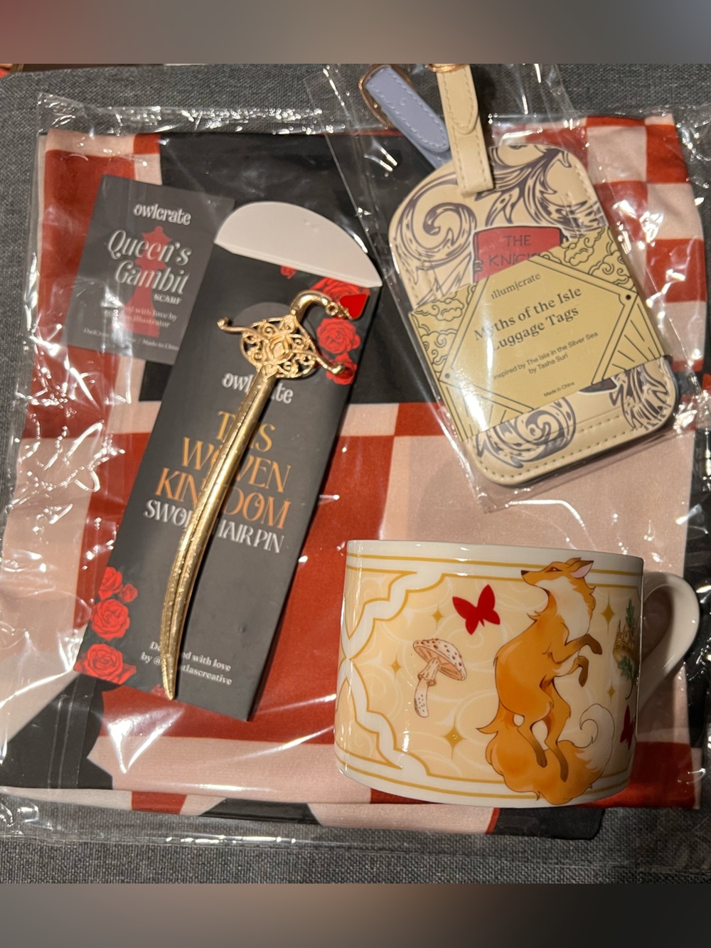 Owlcrate Elfhame mug and item bundle